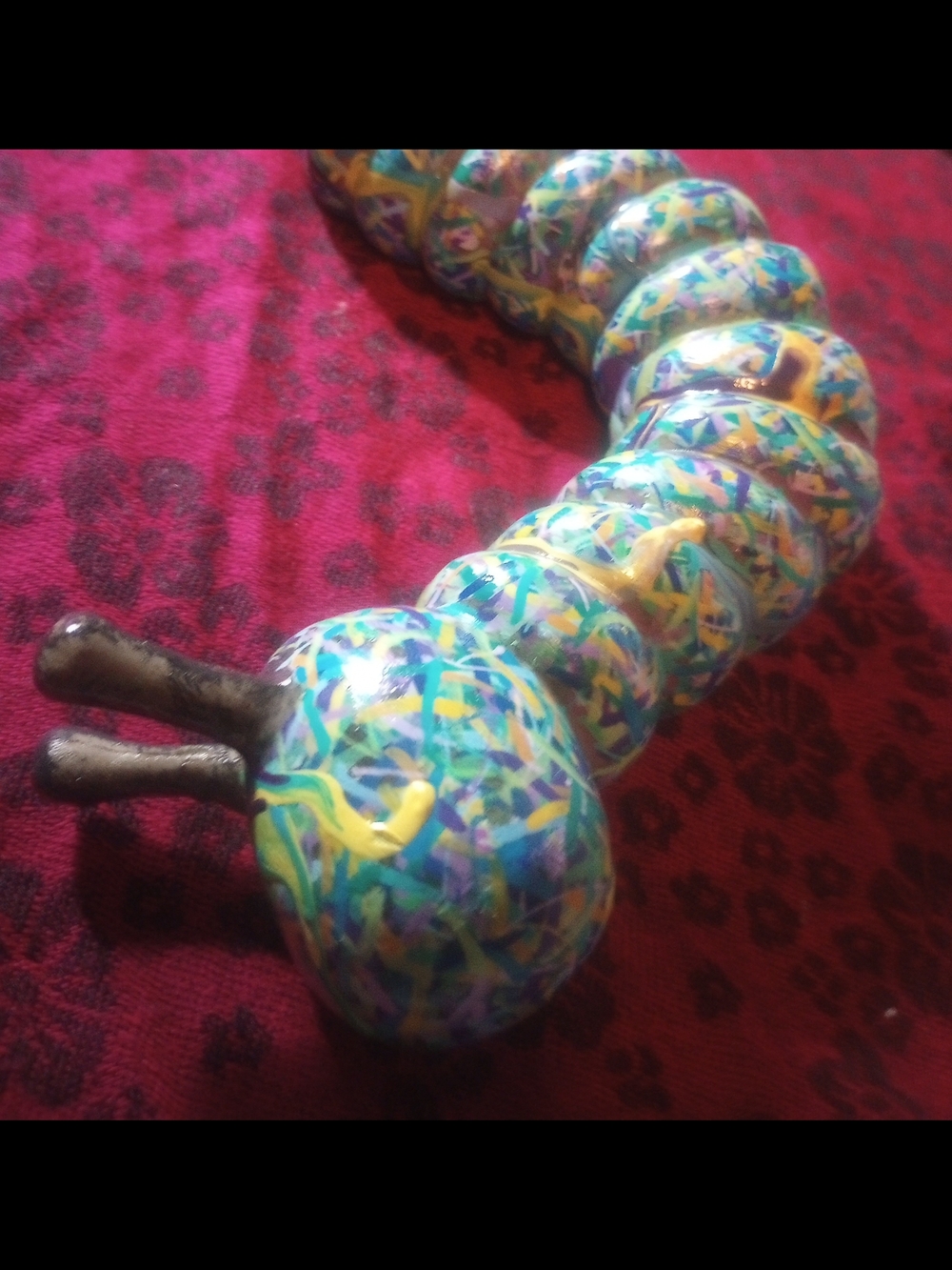 Colorful Garden Art Caterpillar